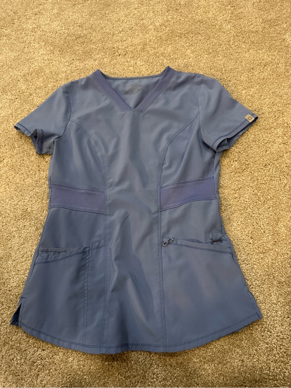 Cherokee Infinity Scrub Top Ciel Blue size XS